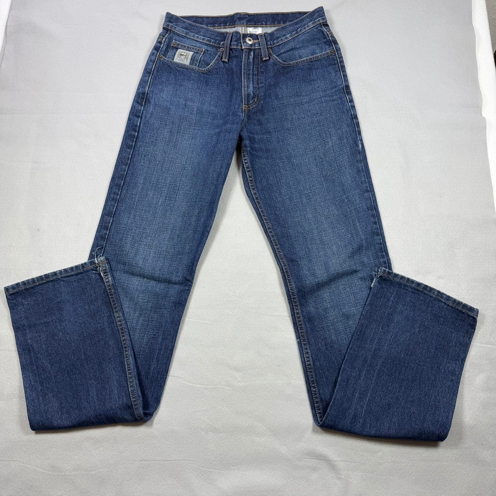 Cinch Mens MB98034002 Medium Wash Straight Leg Western Jeans Blue 30x38